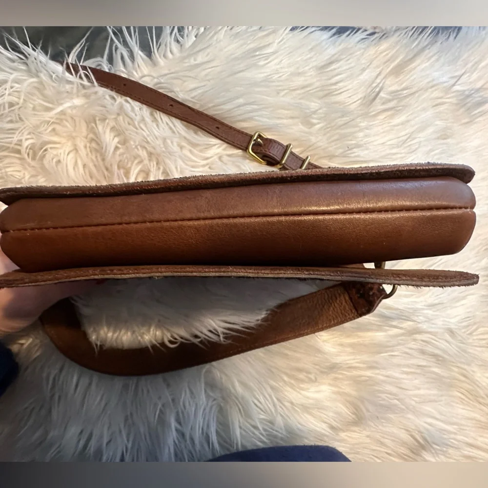 Madewell The Flap Convertible Crossbody Bag & Wallet Painted Leopard Calf Hair - Picture 12 of 16